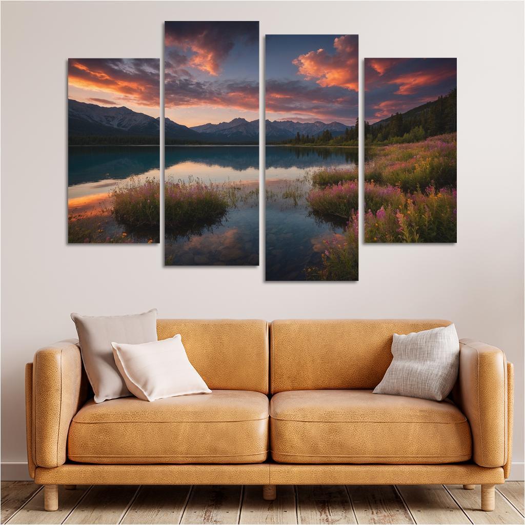 The Ethereal Glow Of Celestial Waters Oil Paintings Frame