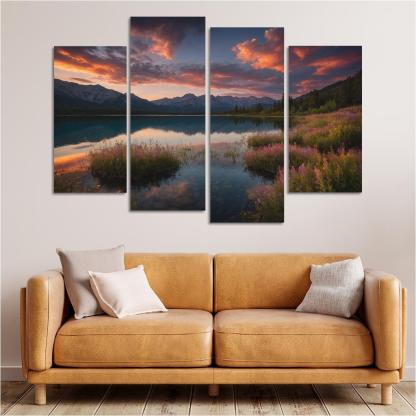 The Ethereal Glow Of Celestial Waters Oil Paintings Frame