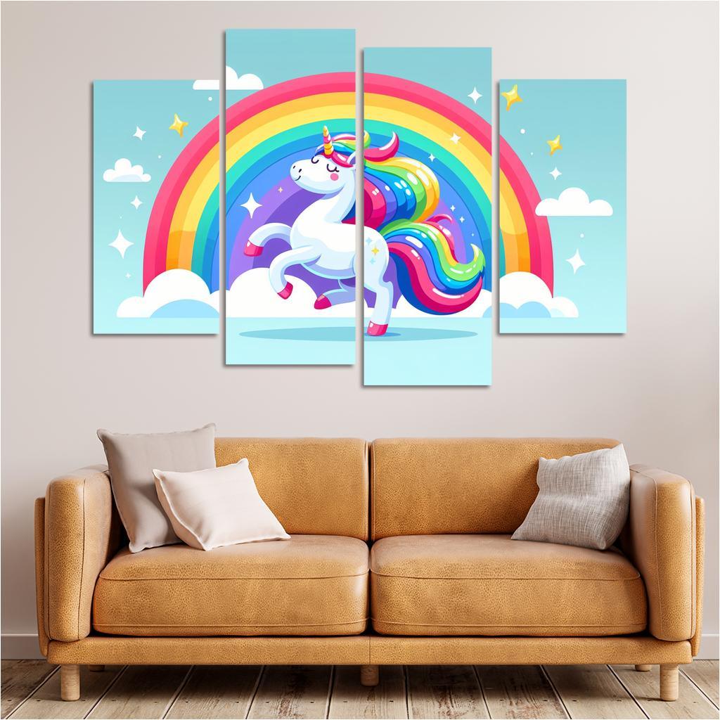 Magical Unicorn Modern Paintings Frame