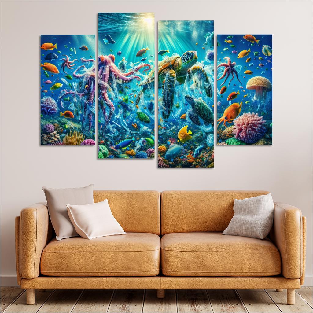 A Future Without Plastic Reimagining Waste Custom Paintings Frame