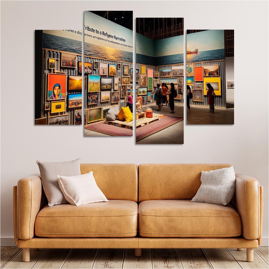 Reflections Of Resilience Art On Refugee Experiences Framed Paintings