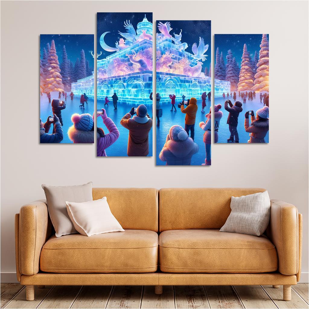 Harbin International Ice And Snow Sculpture Festival - China Modern Paintings Frame