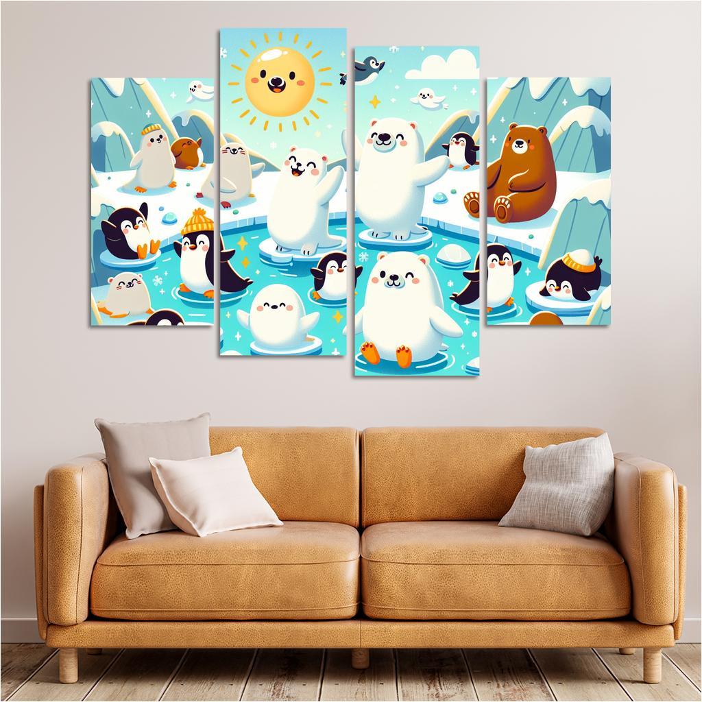 Adventurous Arctic Animals Premium Artwork Frames