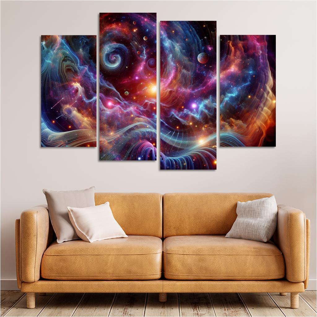 Celestial Interplay Of Frequencies Premium Artwork Frames