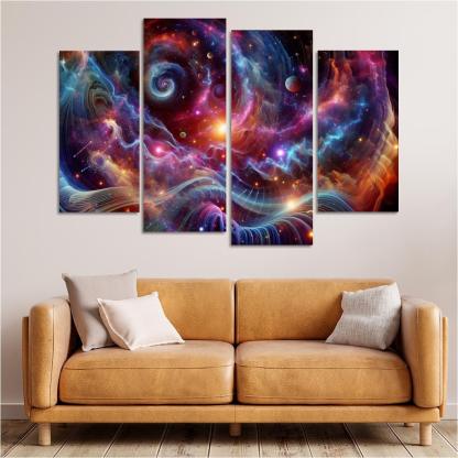 Celestial Interplay Of Frequencies Premium Artwork Frames