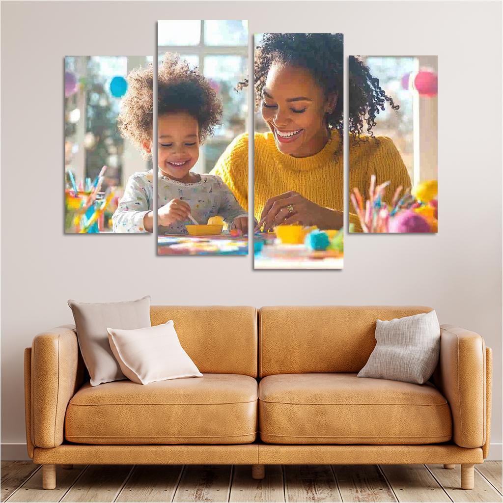Crafting Love The Art Of Motherhood Custom Paintings Frame