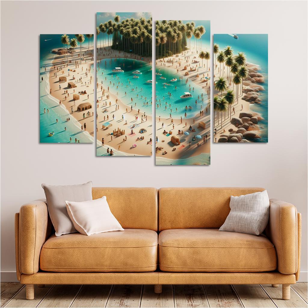 Crystal Waters Oasis Modern Paintings Frame