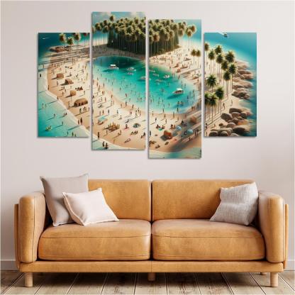 Crystal Waters Oasis Modern Paintings Frame