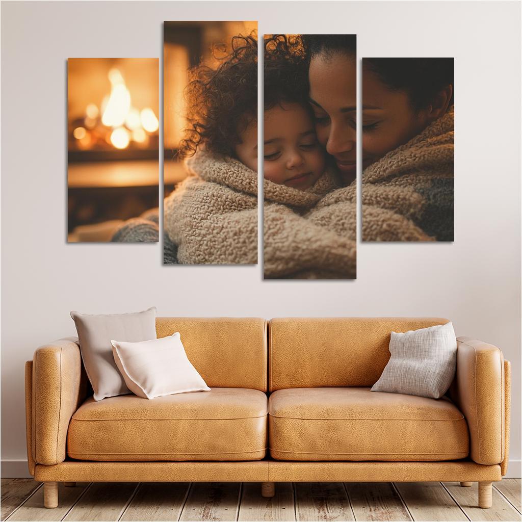 Cocooned In Love A Mothers Warmth Custom Paintings Frame
