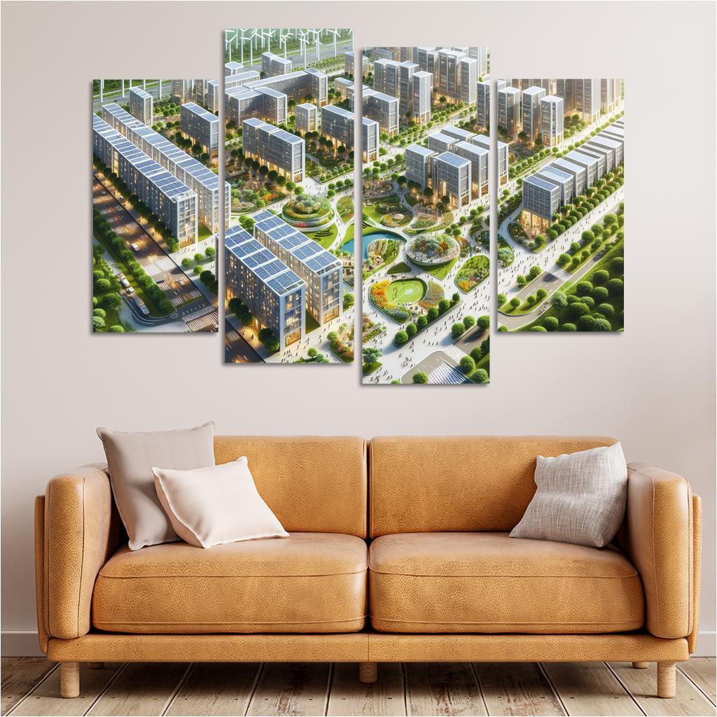 The Zero Energy Town Custom Paintings Frame