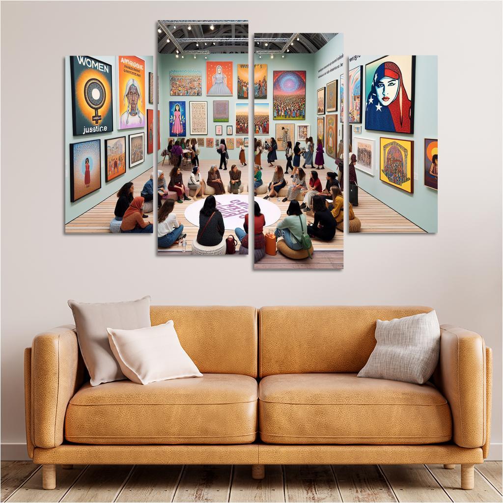 Dreams Of Equality Gender Justice Through Art Oil Paintings Frame
