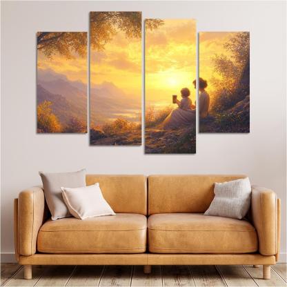 Sunrise Moments The Dawn Of Love Custom Paintings Frame