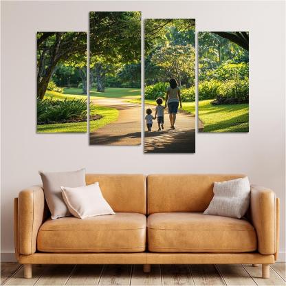 In Her Footsteps A Journey Of Growth Custom Paintings Frame