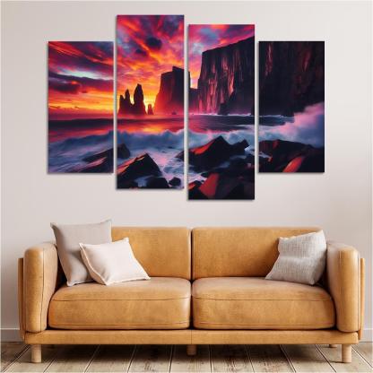 Sunset Cliffs A Photographers Dream Canvas Paintings Frame