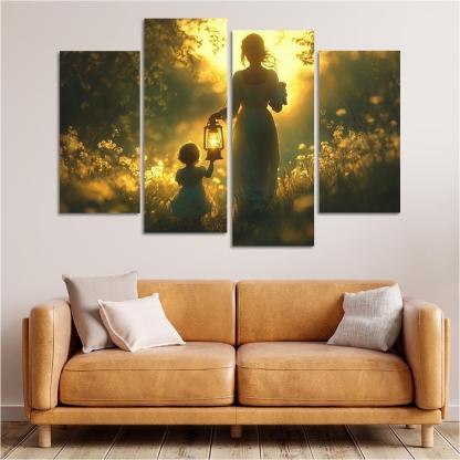 Shadows Of Love A Mothers Guiding Light Canvas Paintings Frame