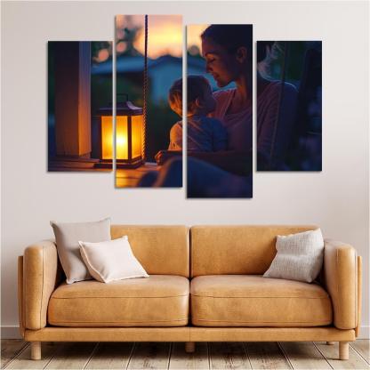 Her Gentle Whisper A Mothers Voice Canvas Paintings Frame