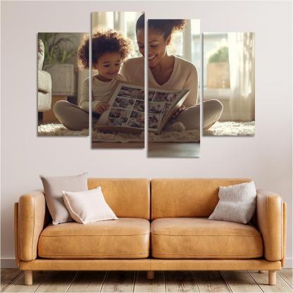 The Embrace Of Memories A Mothers Love Custom Paintings Frame