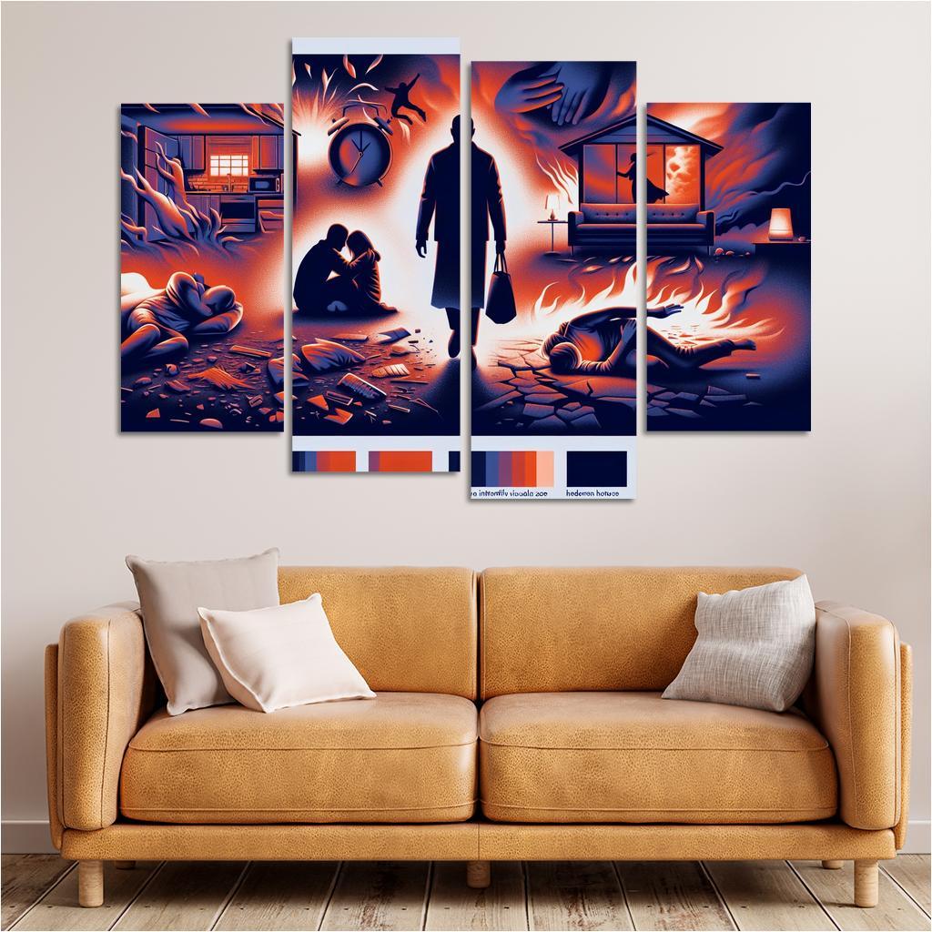 The Sound Of Silence Domestic Abuse Awareness Multi-panel Paintings