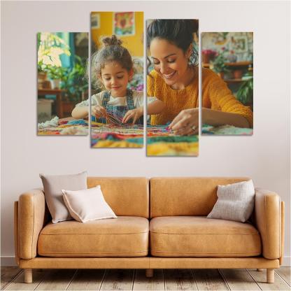 Threads Of Connection A Mothers Tapestry Custom Paintings Frame