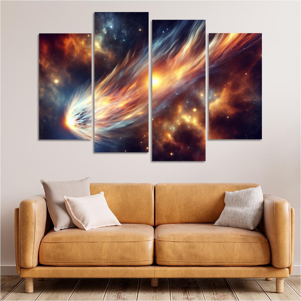 The Allure Of Comets And Their Trails Abstract Paintings Frame