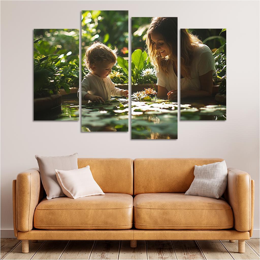 Reflections Of Love A Mothers Wisdom In Nature Canvas Paintings Frame