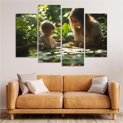 Reflections Of Love A Mothers Wisdom In Nature Canvas Paintings Frame