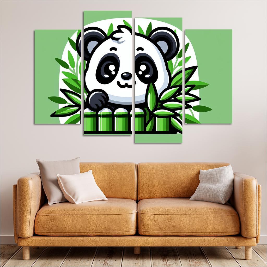 Exploring Panda Modern Paintings Frame