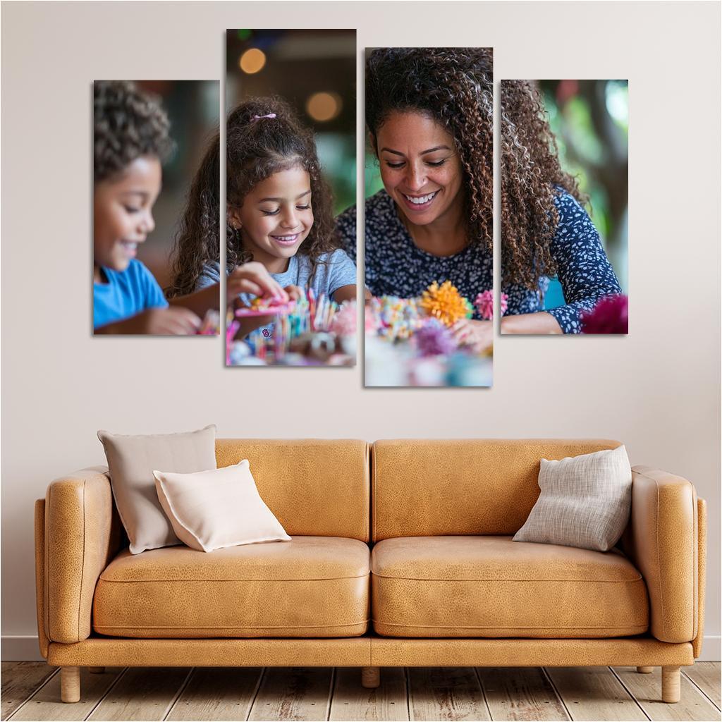 Crafting Together A Mothers Love Modern Paintings Frame