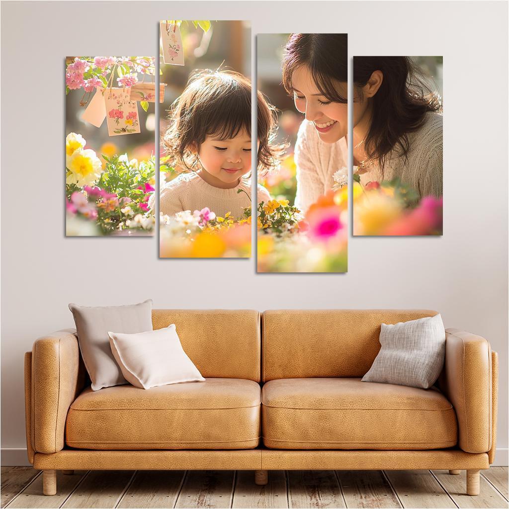 The Garden Of Memories Planting Seeds Of Love Canvas Paintings Frame