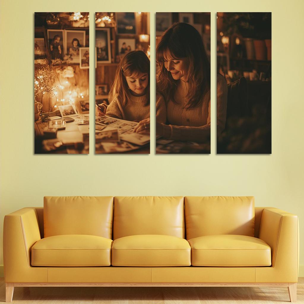 A Time To Remember Celebrating Motherhood Canvas Paintings Frame