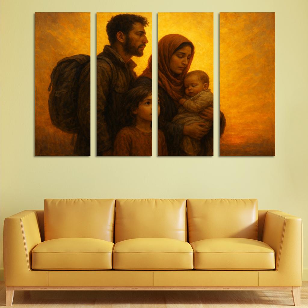 Light Of Hope Art Inspiring Refugee Empowerment Premium Artwork Frames