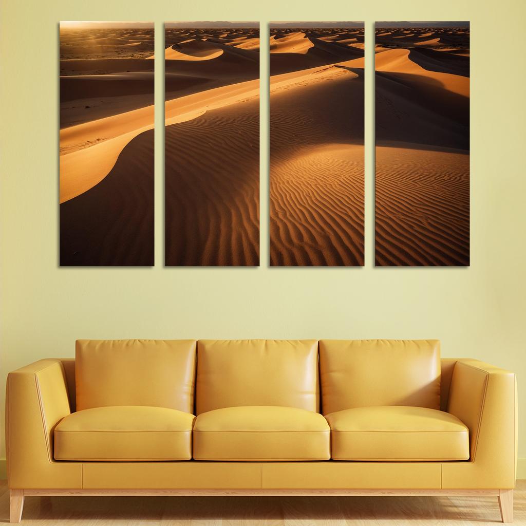 The Golden Sands Of Solstice Dunes Oil Paintings Frame