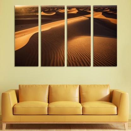 The Golden Sands Of Solstice Dunes Oil Paintings Frame
