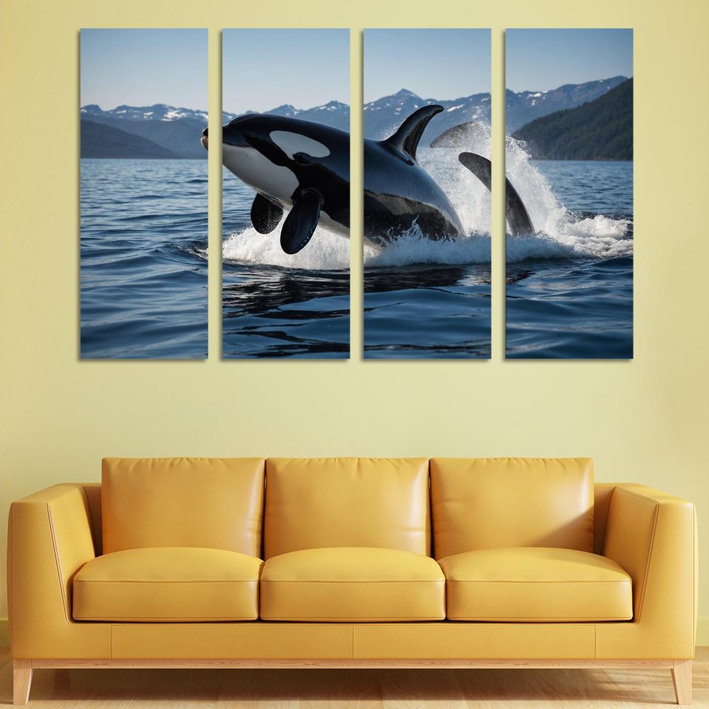The Majestic Orca The Ocean's Apex Predator Custom Paintings Frame