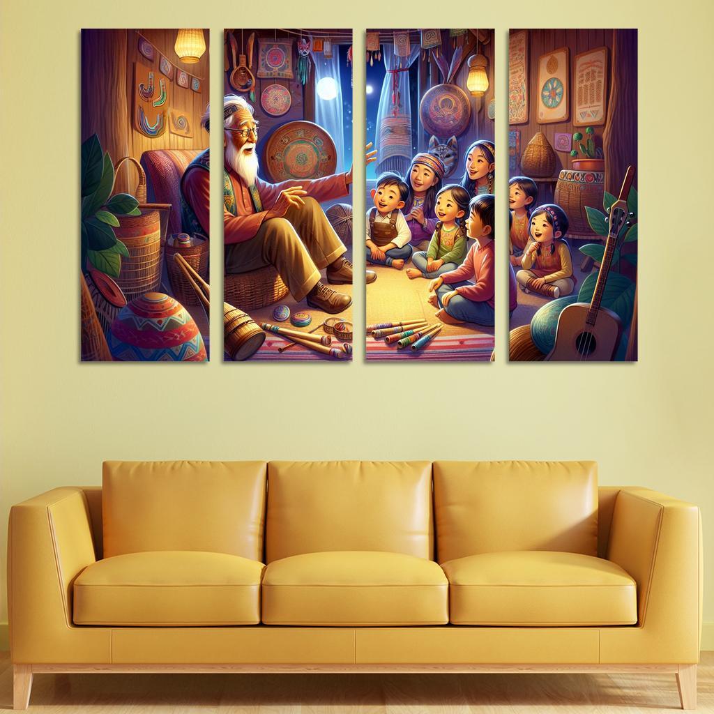 Bridging Generations The Legacy Of Cultural Knowledge Custom Paintings Frame