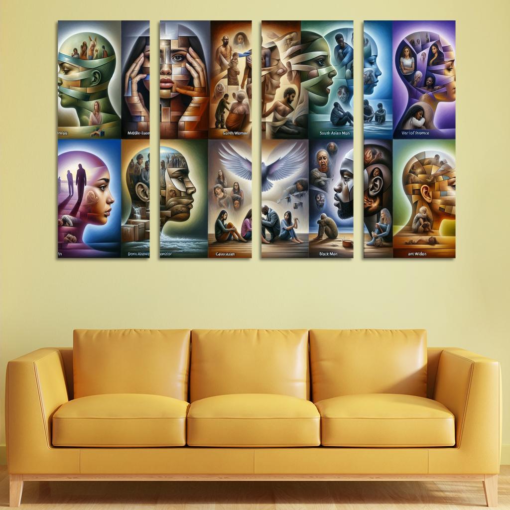 Voices Of Silence Domestic Violence Awareness Multi-panel Paintings