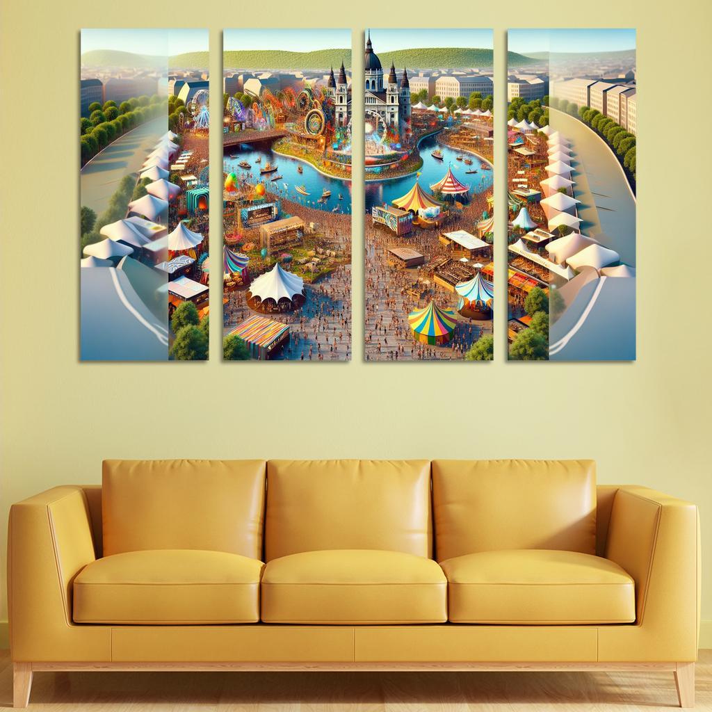 Sziget Festival Canvas Paintings Frame