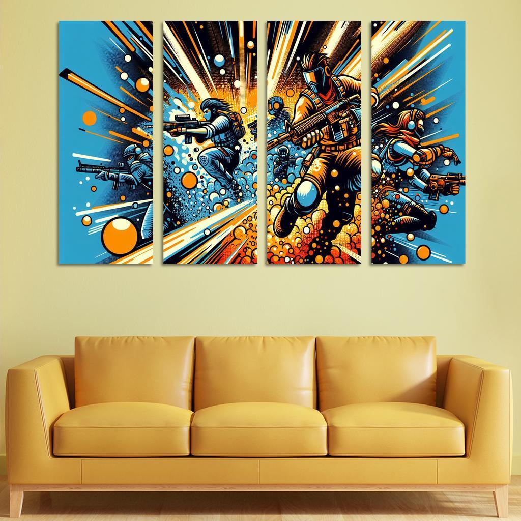 Dragon Ball Universe 4 Piece HD Modern Canvas Panels-Original Frame