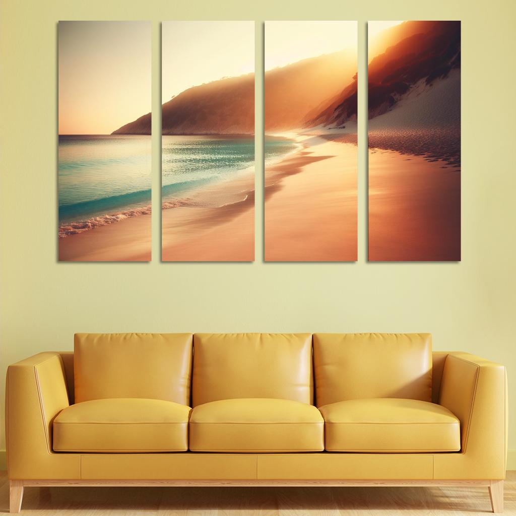 Waves Of Serenity Beach Premium Artwork Frames