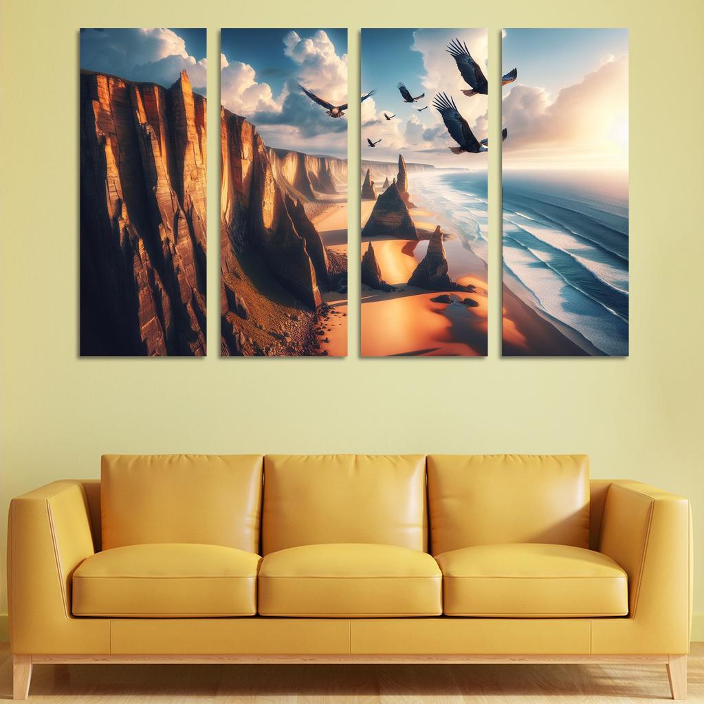 Eagle's Nest Beach Modern Paintings Frame
