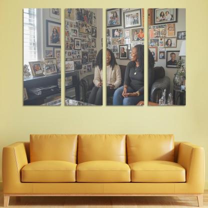 A Journey Through Time Memories Shared Custom Paintings Frame