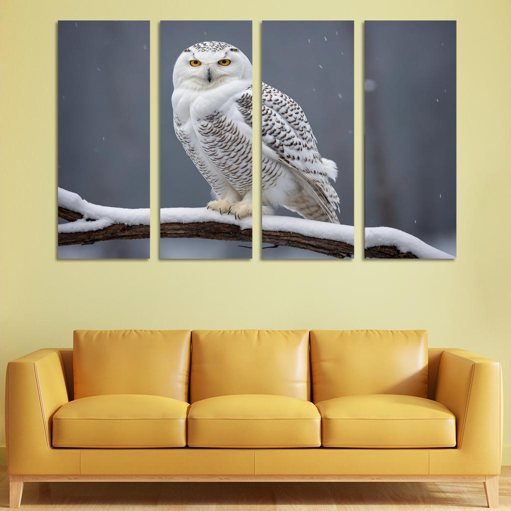 The Elusive Snowy Owl A Winter Wonder Custom Paintings Frame