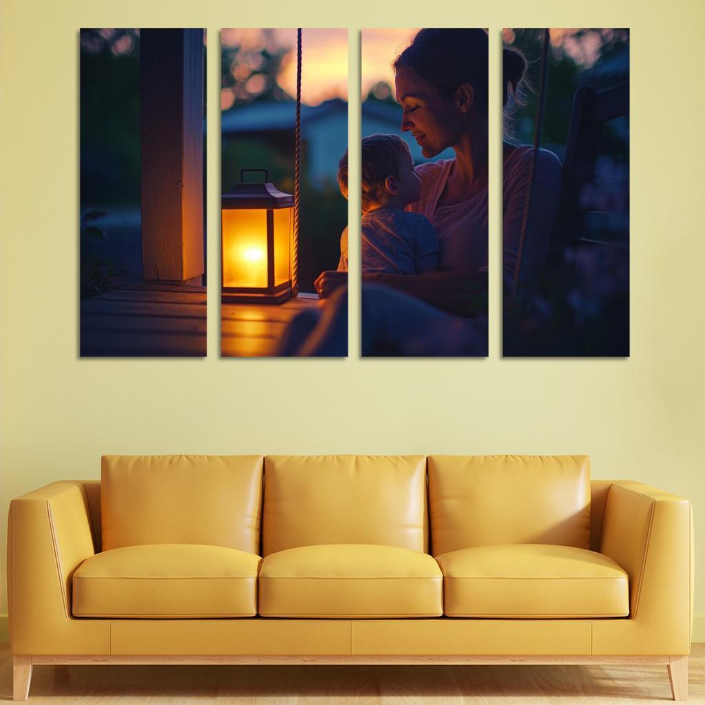 Her Gentle Whisper A Mothers Voice Canvas Paintings Frame