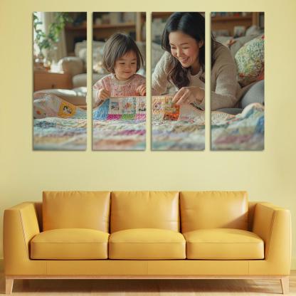 The Quilt Of Life Stitched With A Mother's Care One-piece Frames