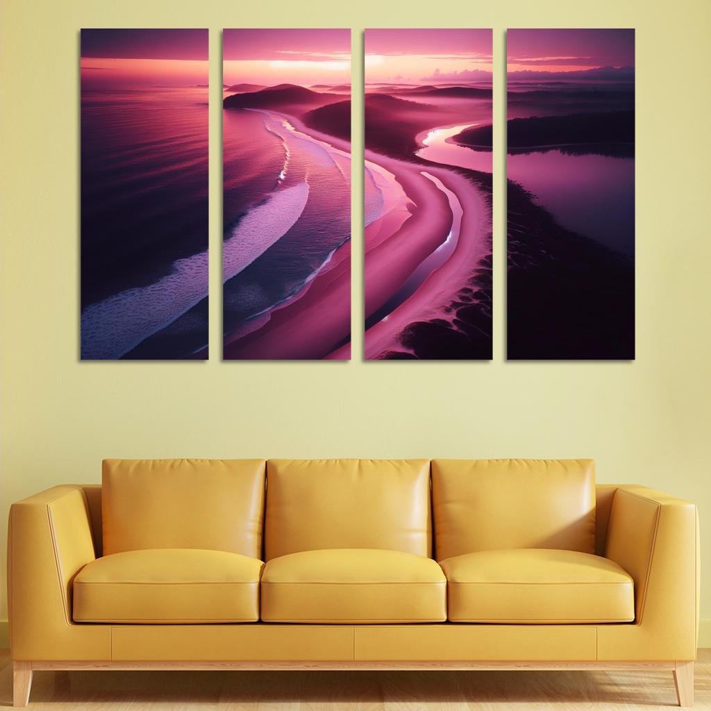 Violet Cove Enchanted Sunrise Spot Custom Paintings Frame