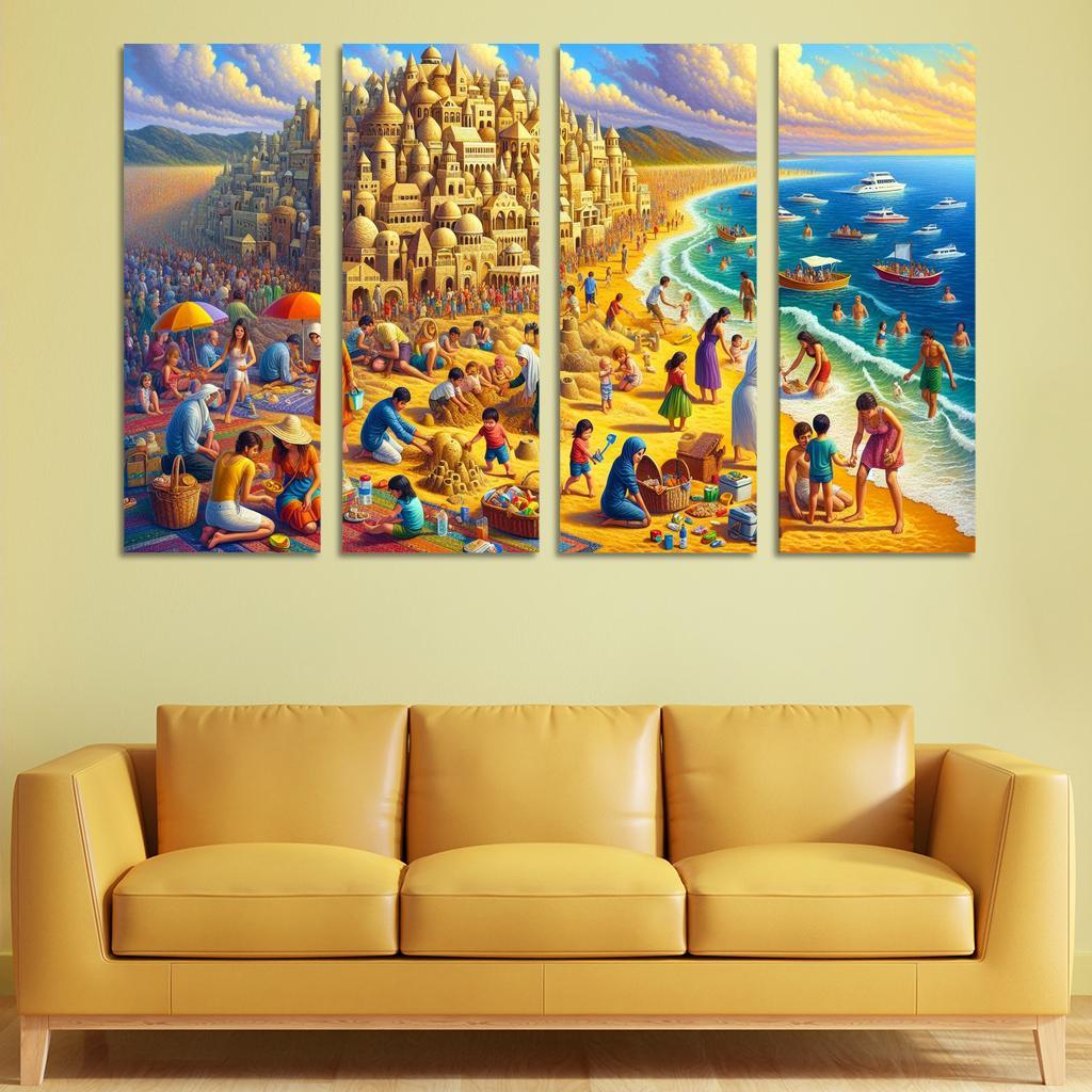 Calm Waters Ideal For Family Fun Abstract Paintings Frame