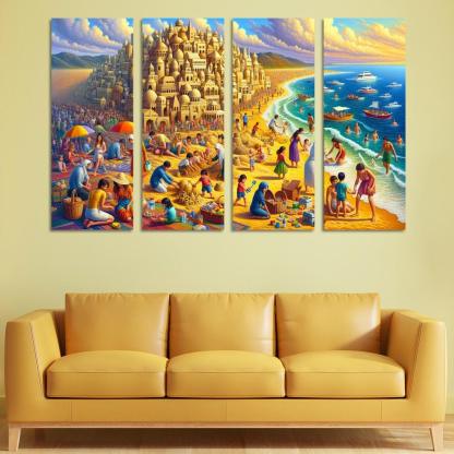 Calm Waters Ideal For Family Fun Abstract Paintings Frame