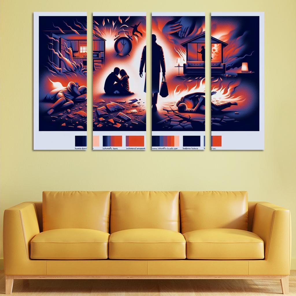 The Sound Of Silence Domestic Abuse Awareness Multi-panel Paintings