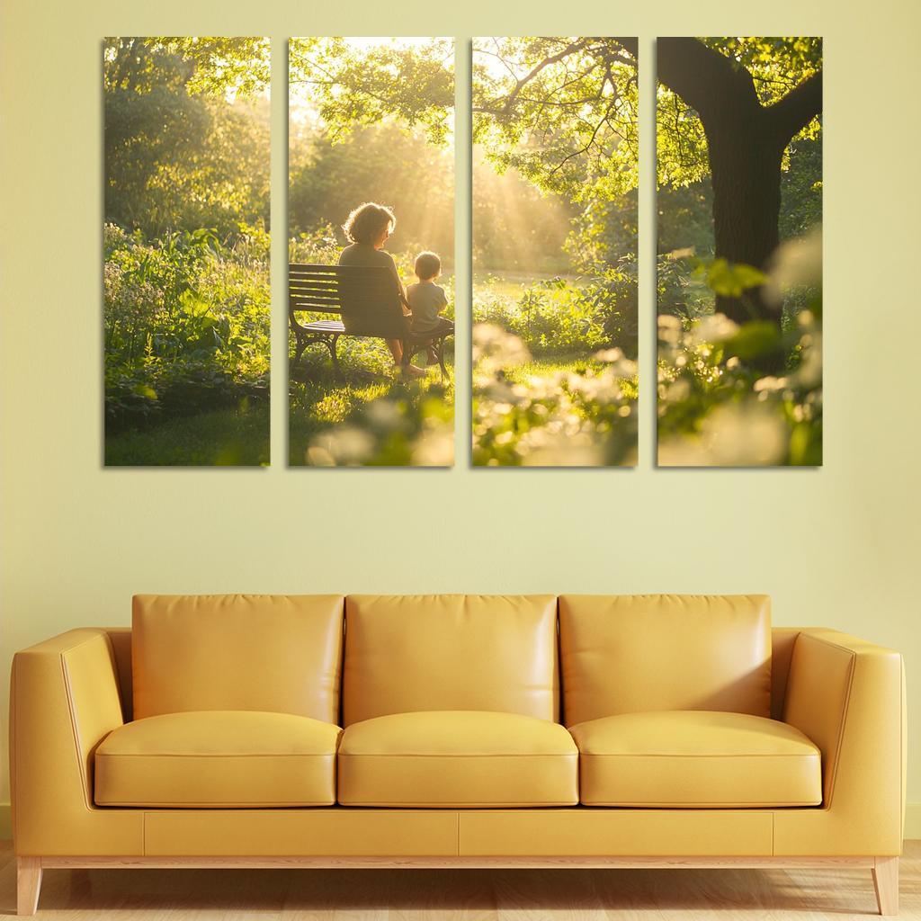In Every Breath The Essence Of Motherhood Custom Paintings Frame