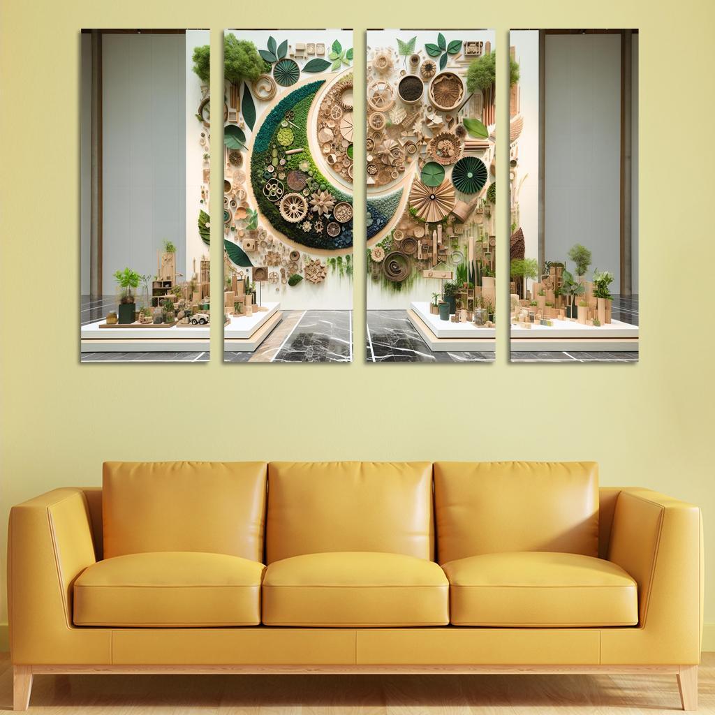 Nature's Art The Beauty Of Sustainable Practices Multi-panel Paintings